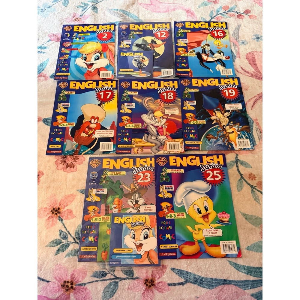 Looney Tunes English Junior magazine set of 8